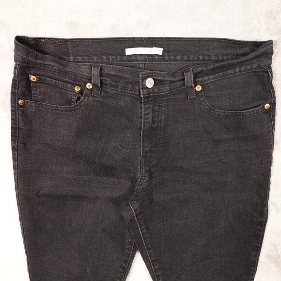 Levi’s Jeans 415 Relaxed Bootcut Jean Women’s Size 31 Black Denim Red Tab - Picture 2 of 14